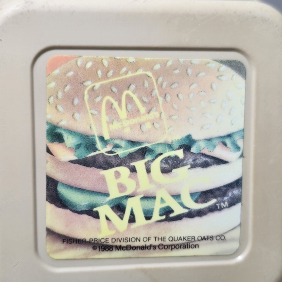 Vintage Fisher Price 1988 McDonalds Big Mac Container ONLY Box Toy Collectible - Picture 8 of 10